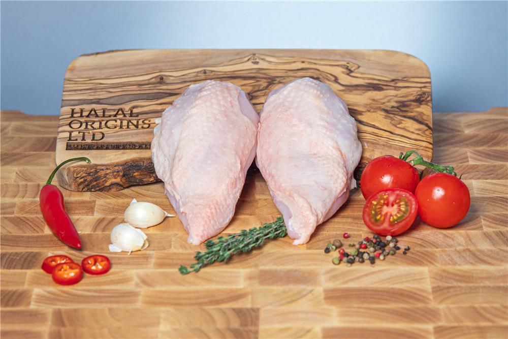 Frozen Organic Chicken Breast with Skin