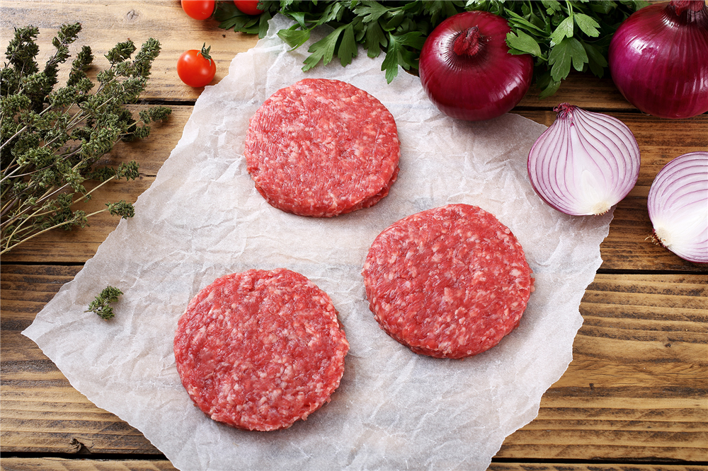 Grass-fed Beef Plain 4 oz Patties